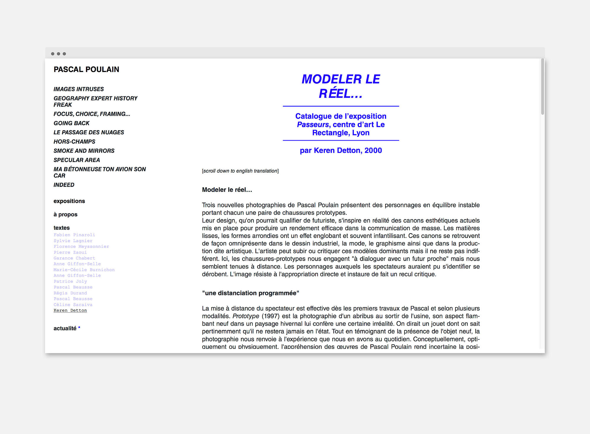 Site web Pascal Poulain