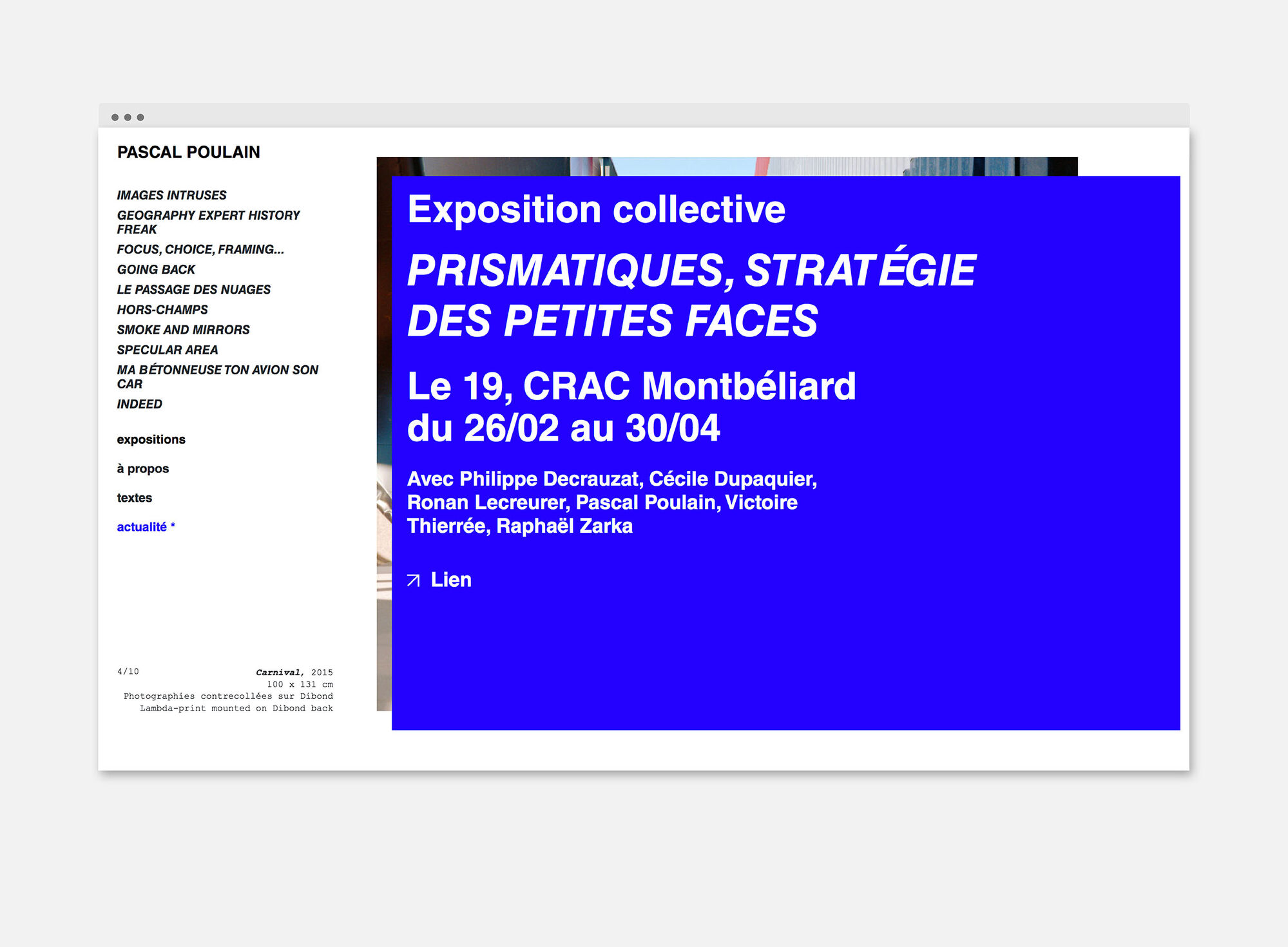 Site web Pascal Poulain