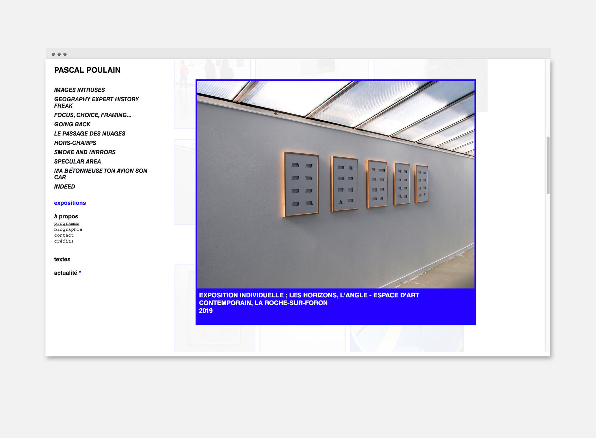 Site web Pascal Poulain