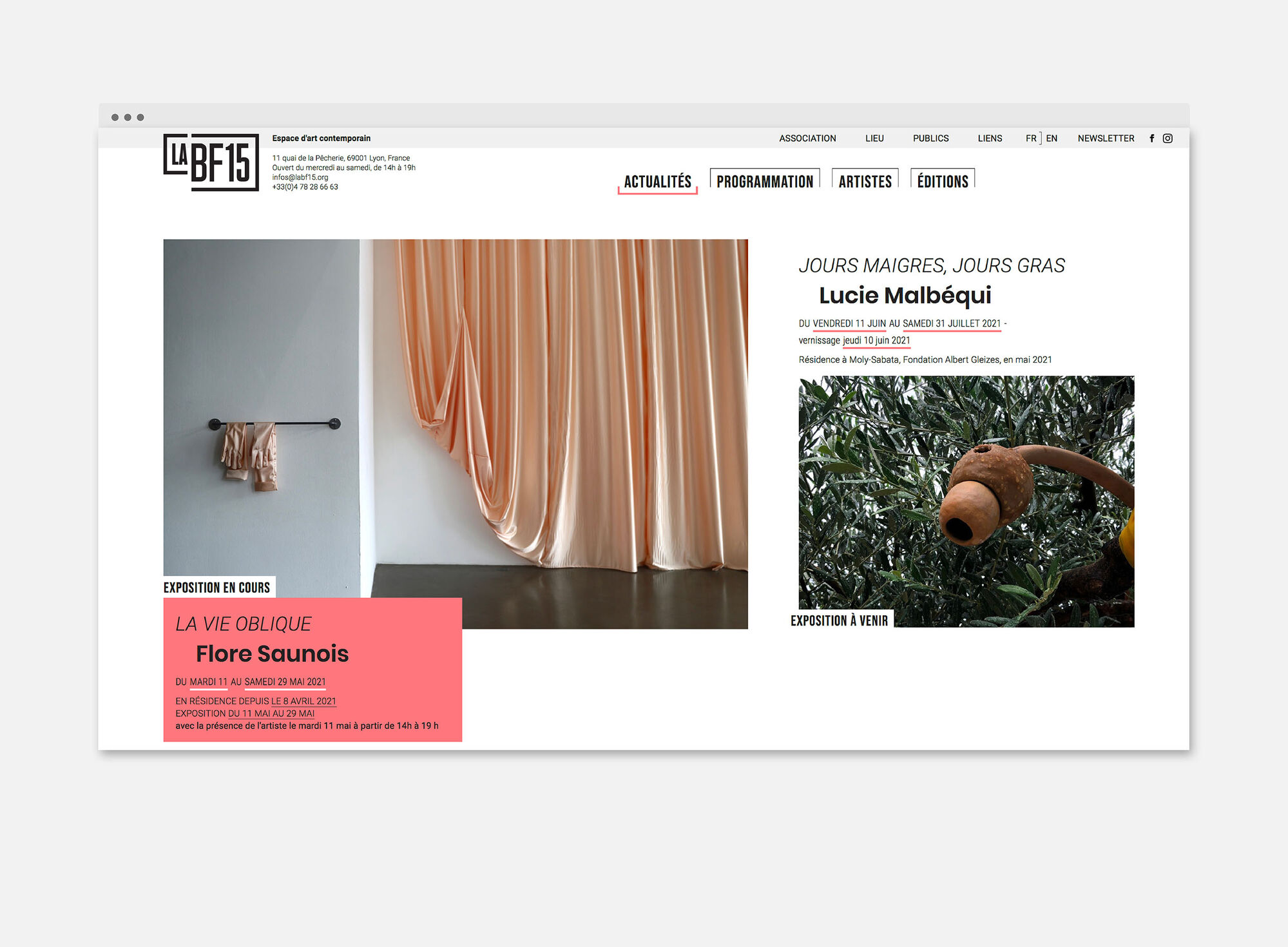 Site web La BF15