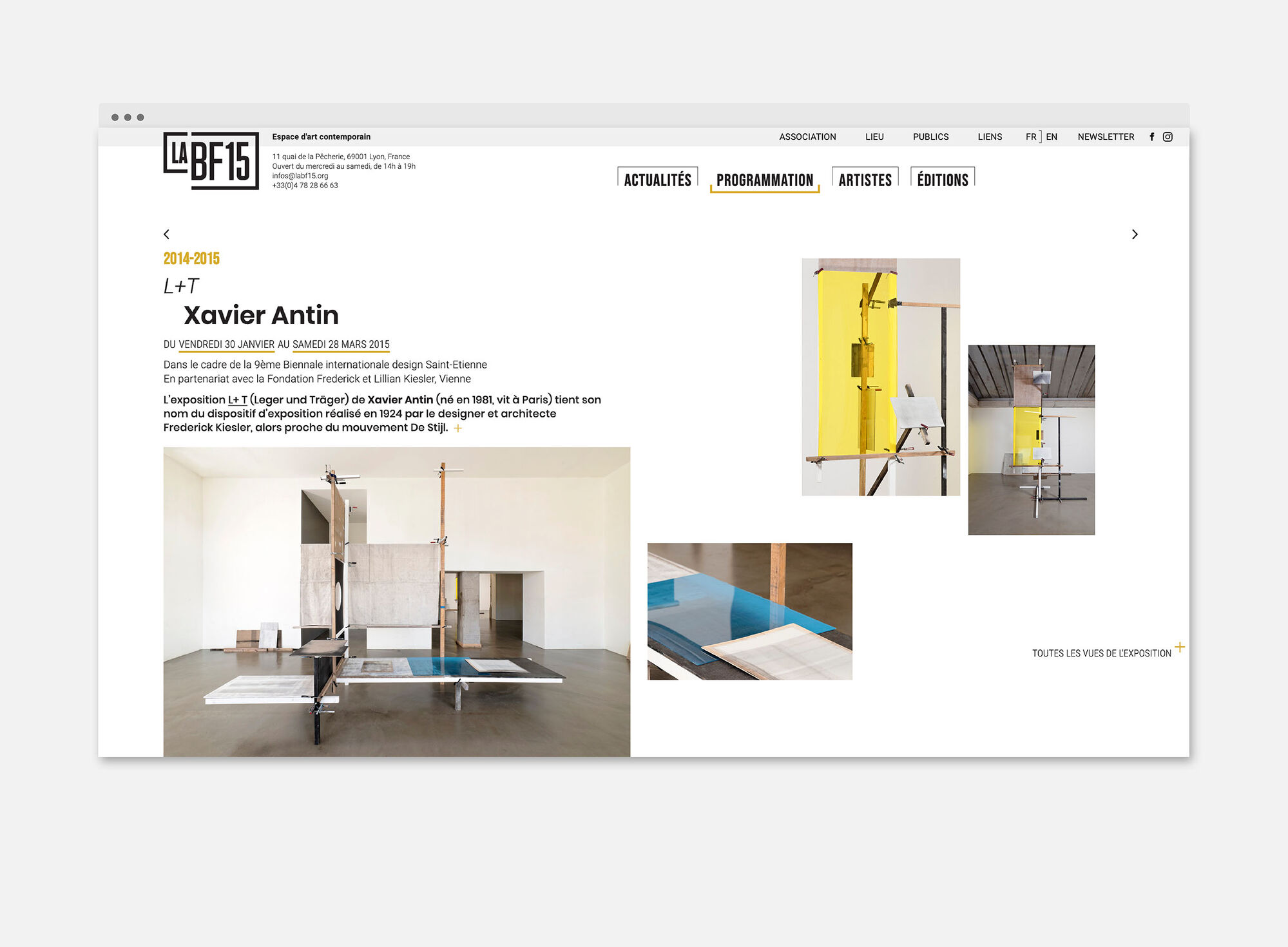 Site web La BF15