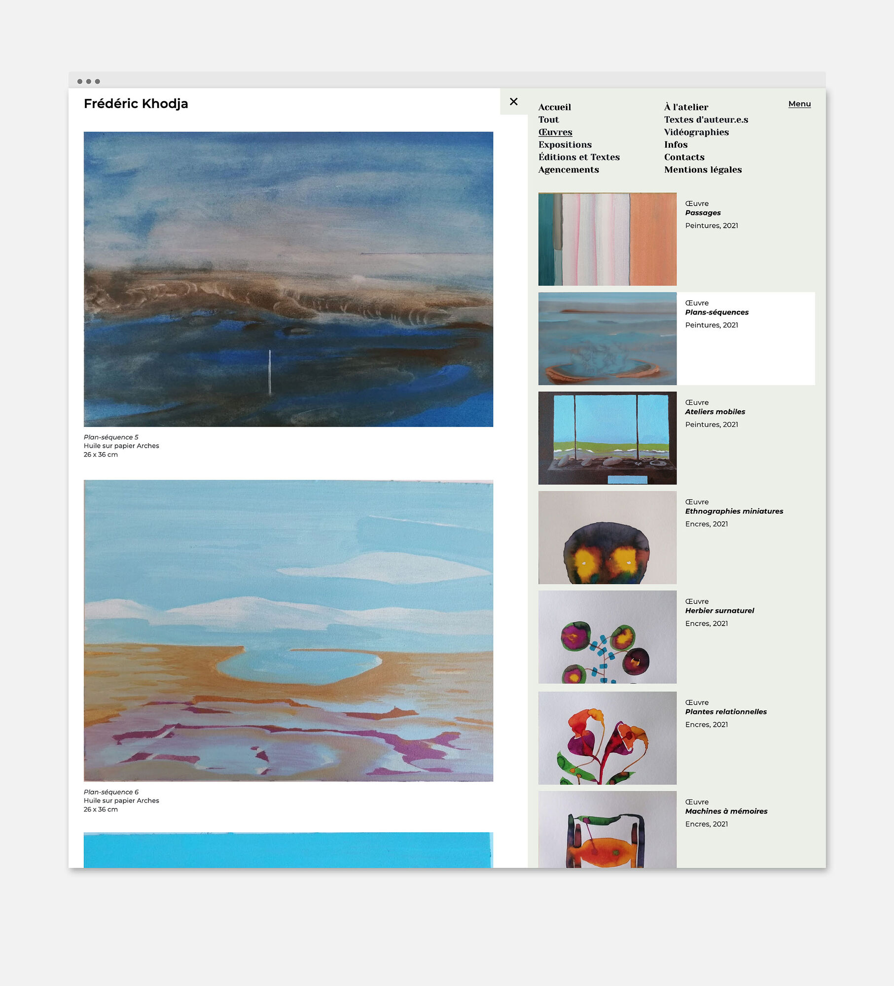 Site web Frédéric Khodja