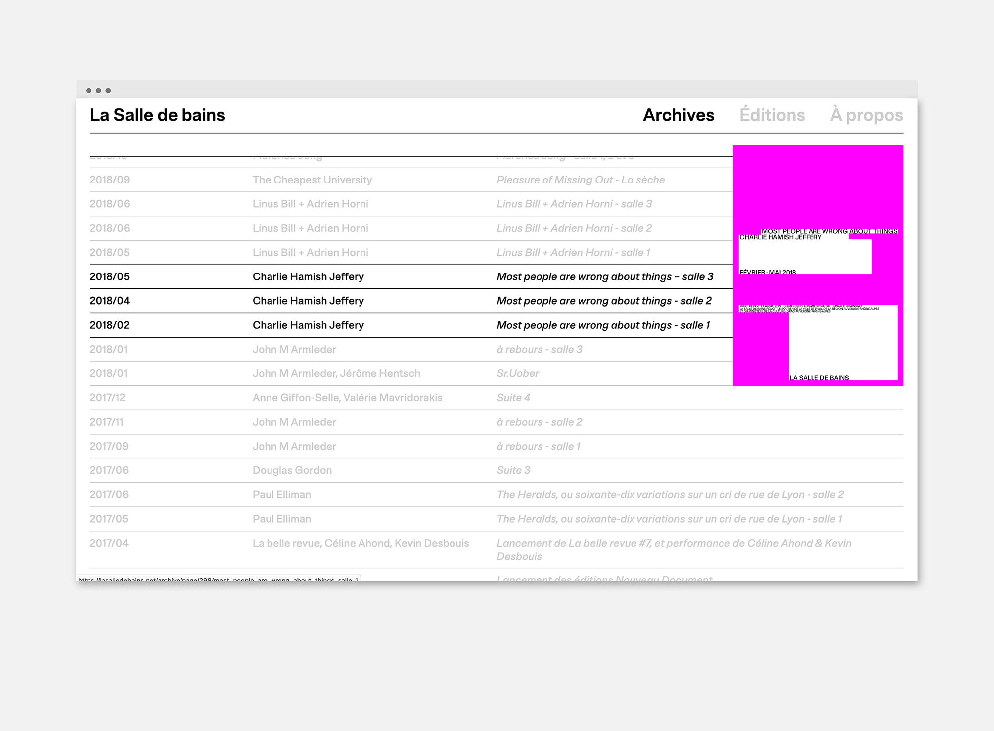 Site web La Salle de bains