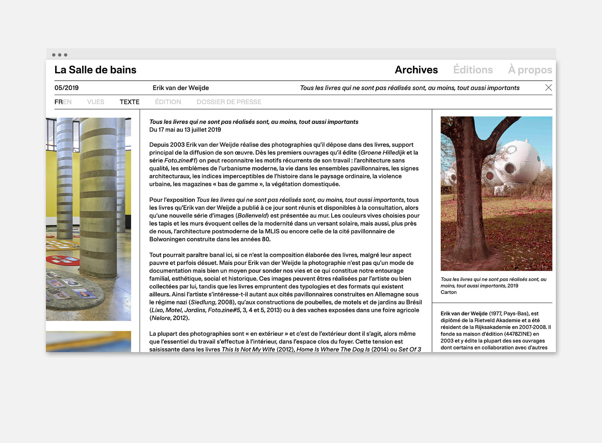 Site web La Salle de bains