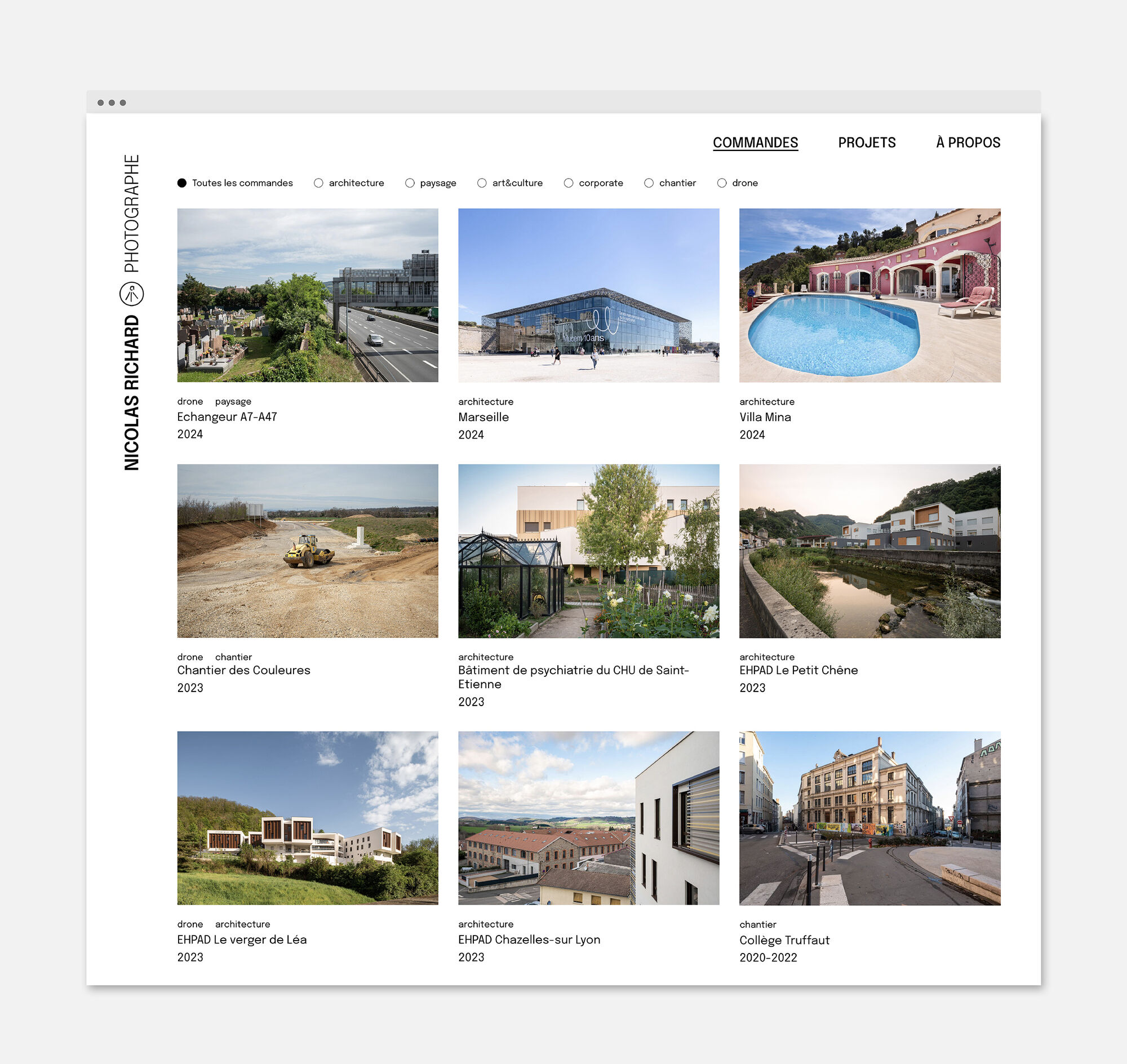 Nicolas Richard - Site Web