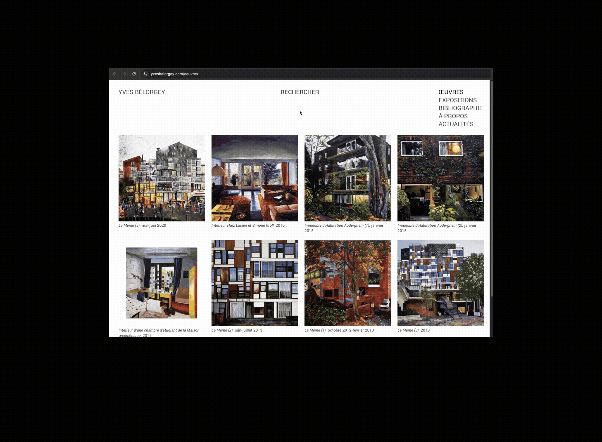 Site web d'Yves Bélorgey