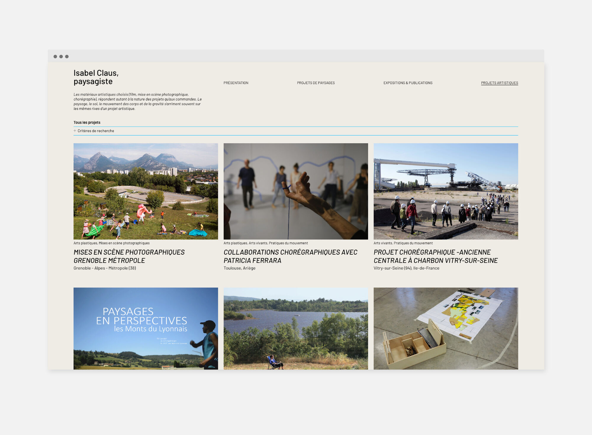 Site web Isabel Claus
