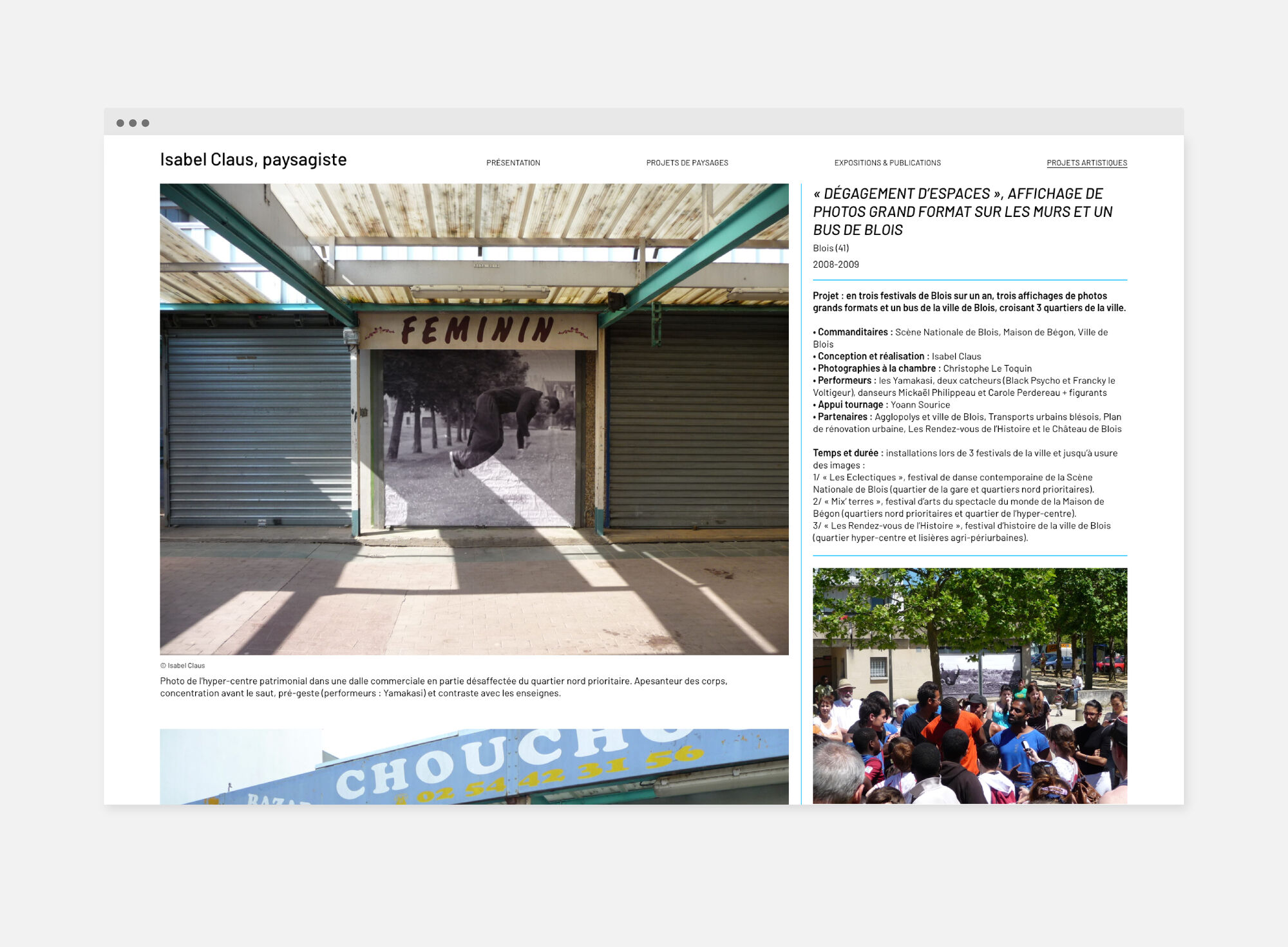 Site web Isabel Claus