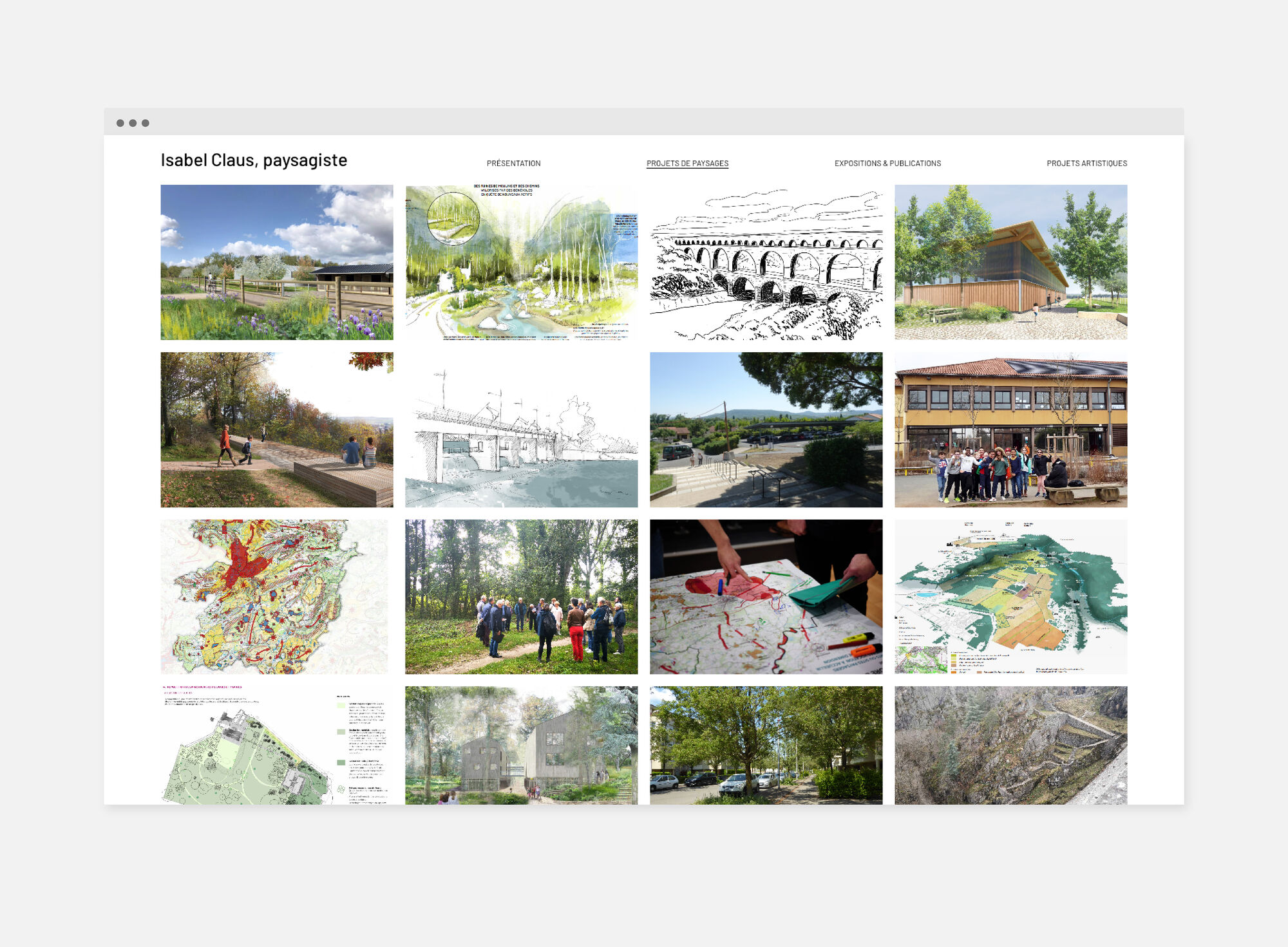 Site web Isabel Claus