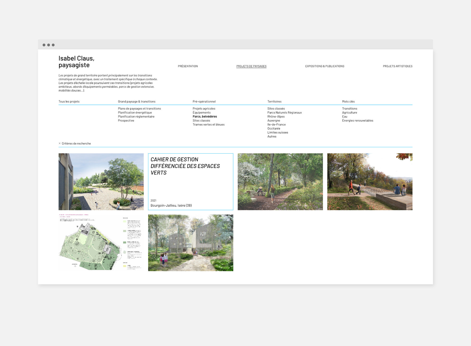 Site web Isabel Claus